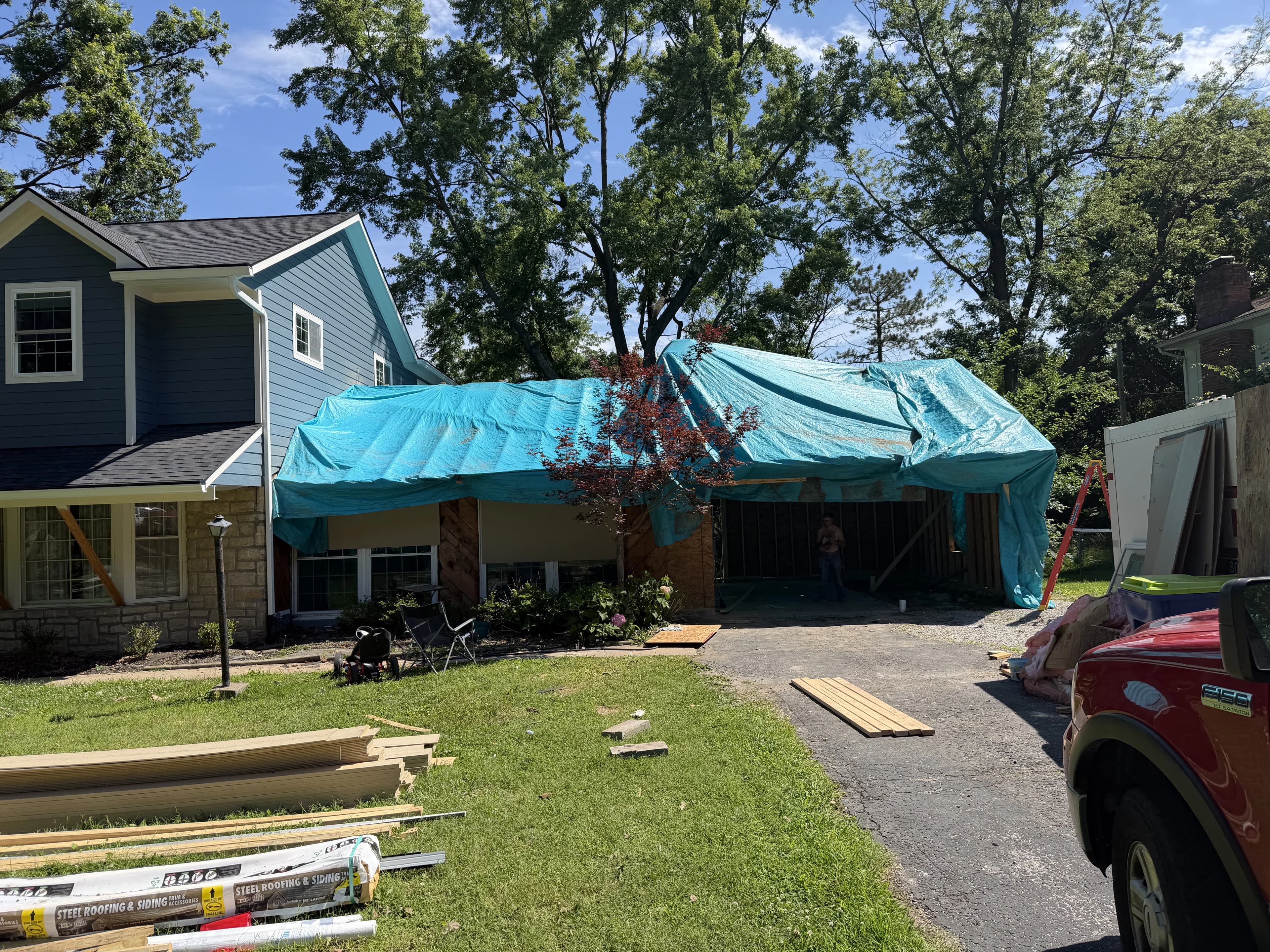 Residential Addition Framing, framing project photo 11