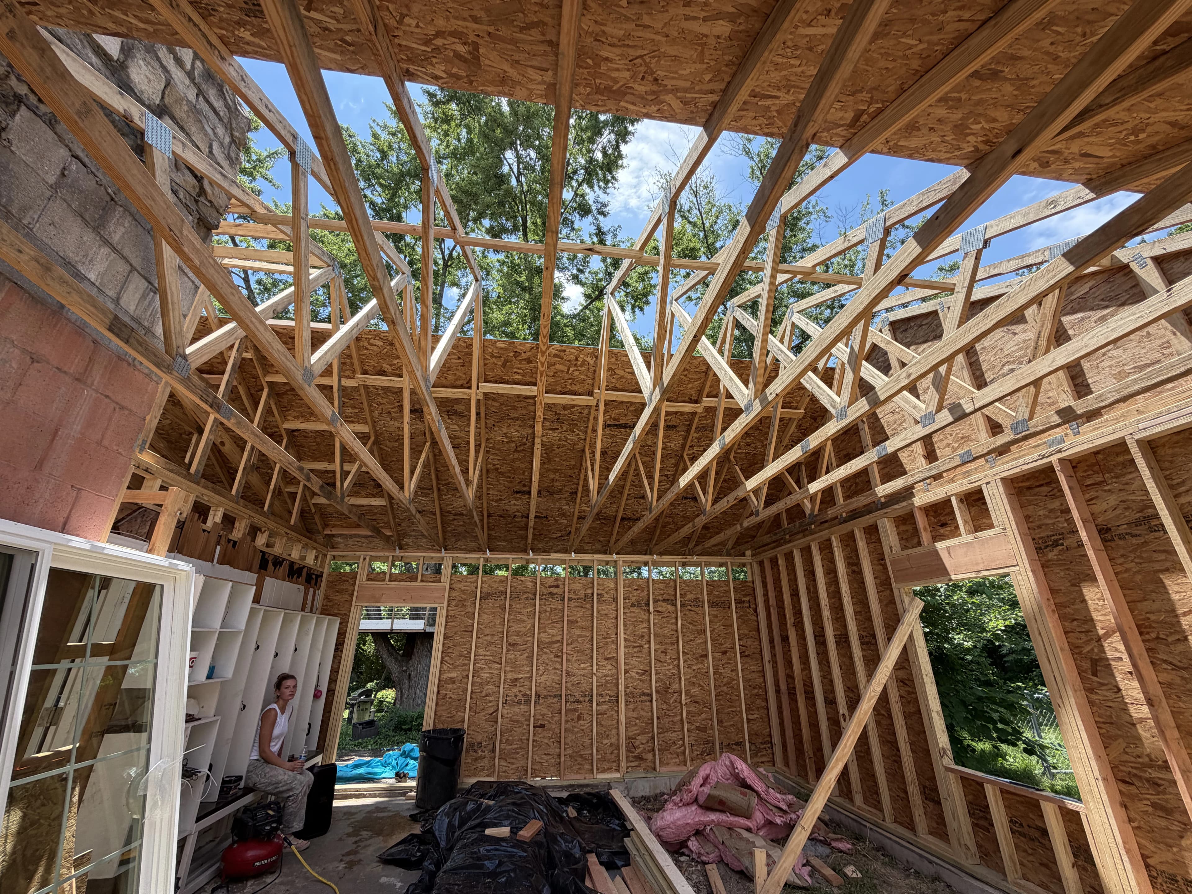 Residential Addition Framing, framing project photo 13