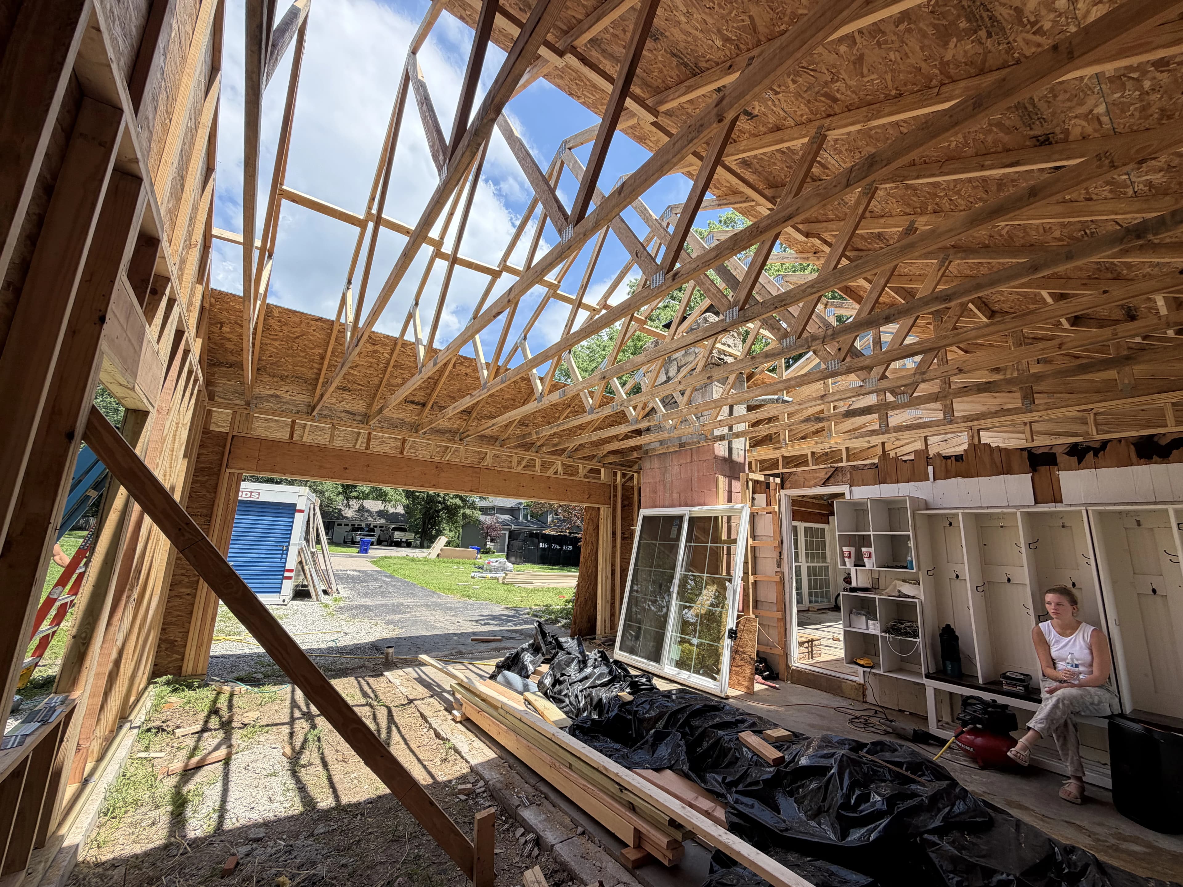 Residential Addition Framing, framing project photo 14