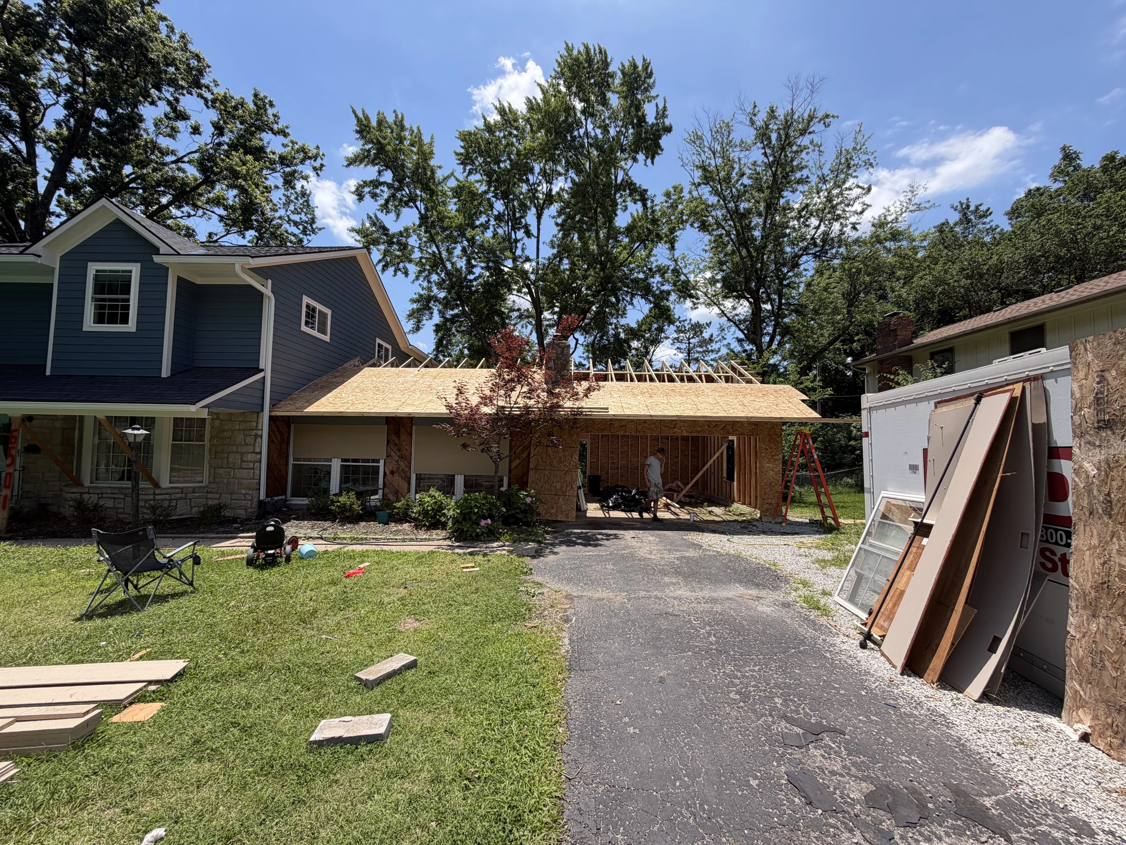 Residential Addition Framing, framing project photo 15