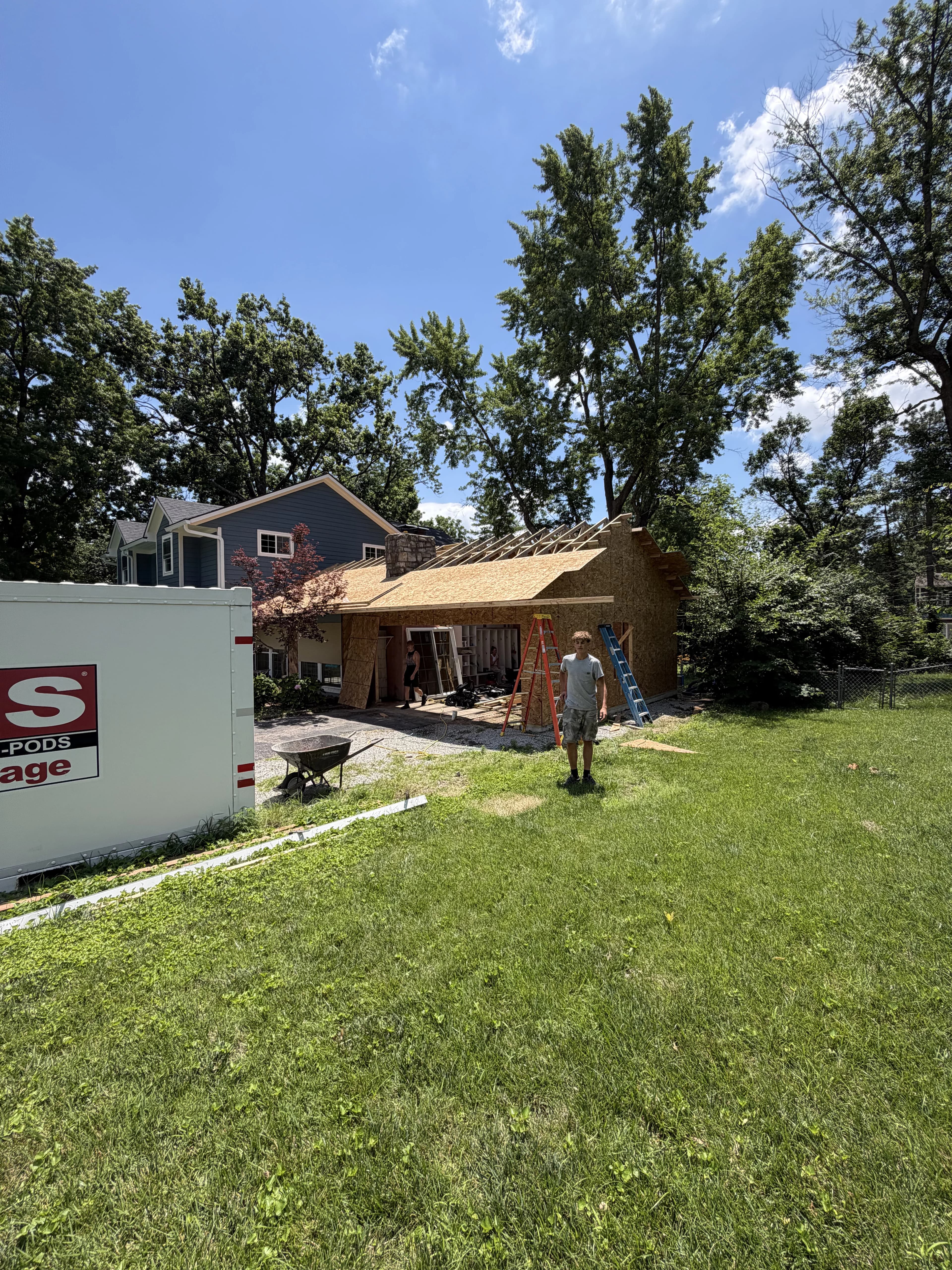 Residential Addition Framing, framing project photo 16