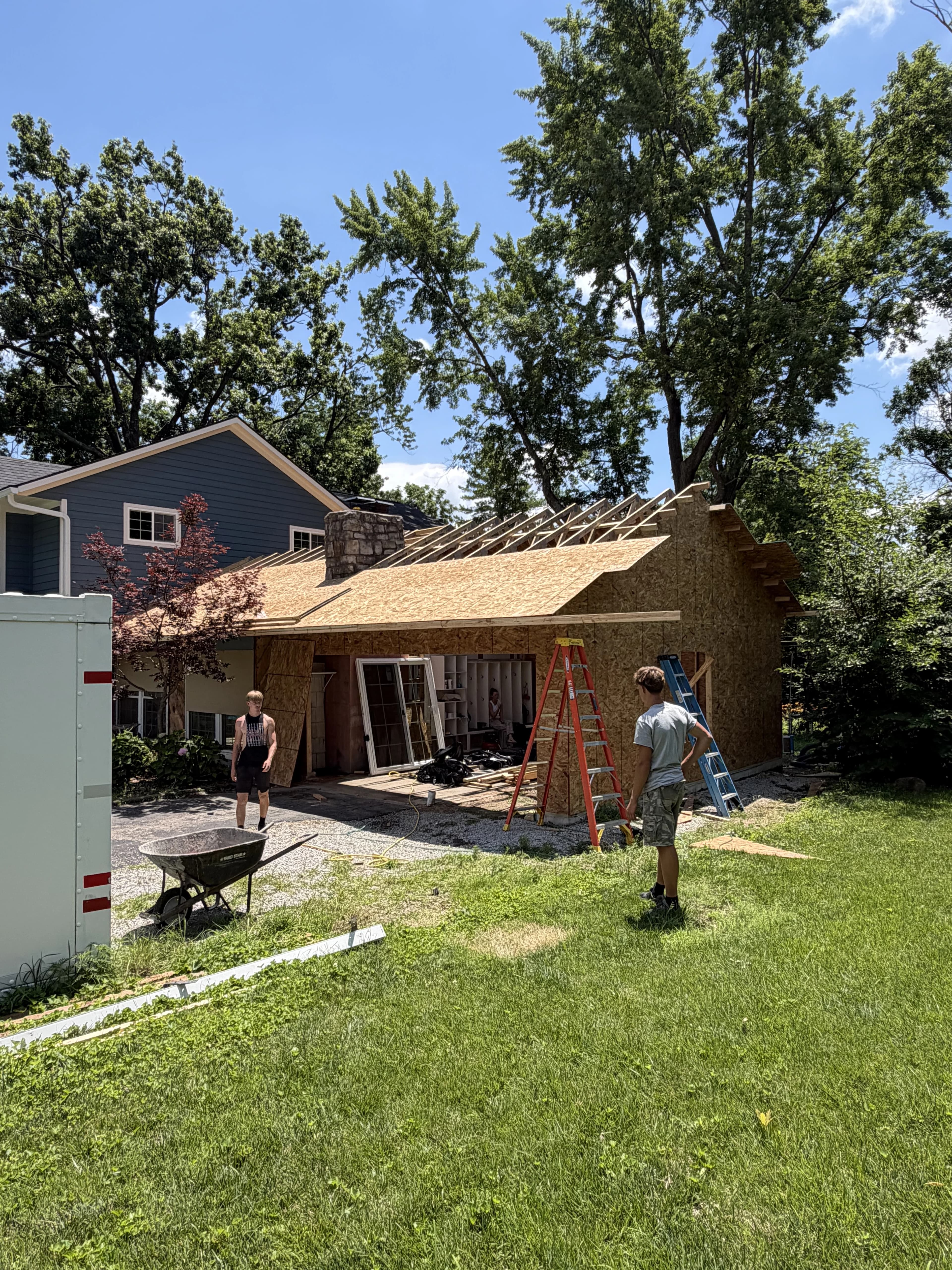Residential Addition Framing, framing project photo 17