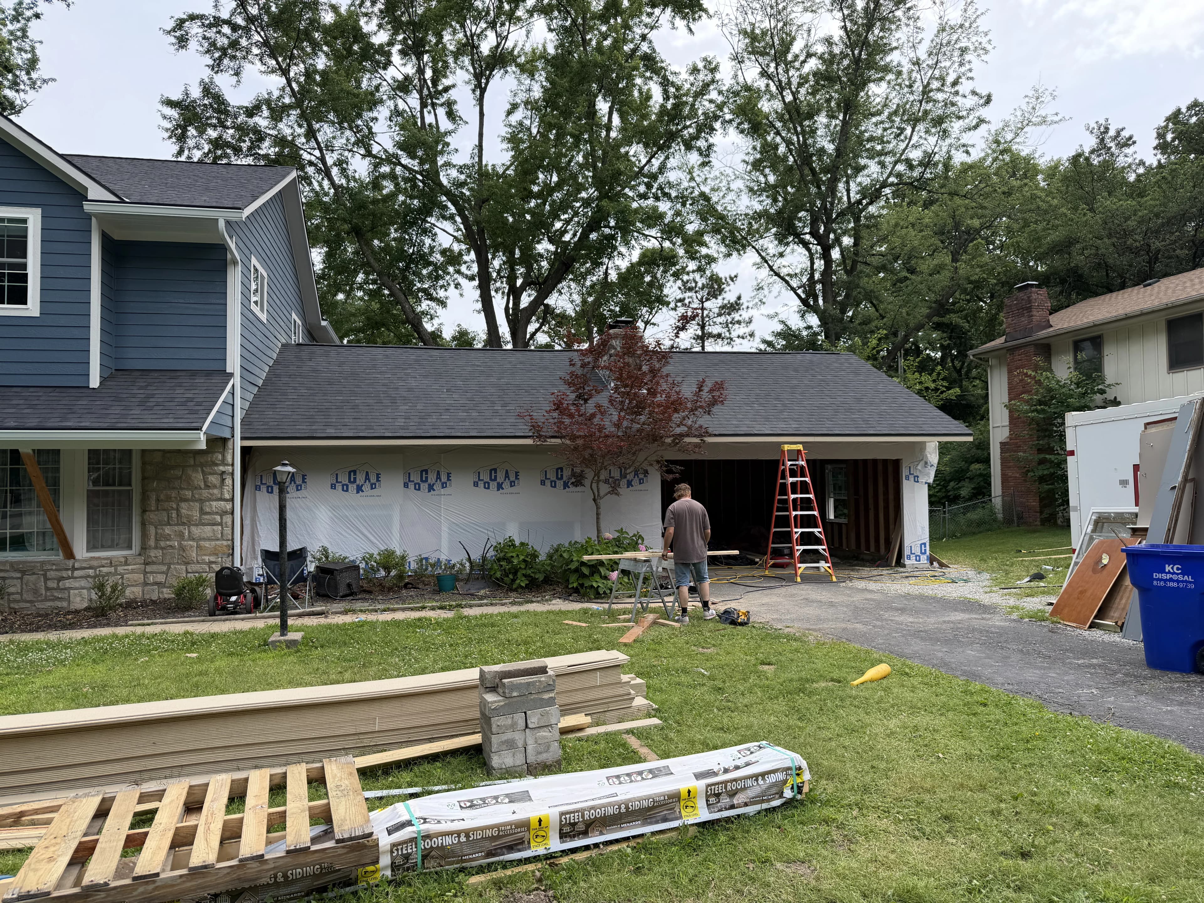 Residential Addition Framing, framing project photo 37